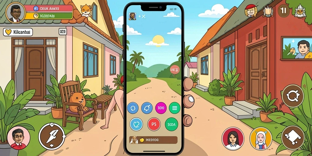 Screenshot menunjukkan tampilan antarmuka yang menarik.