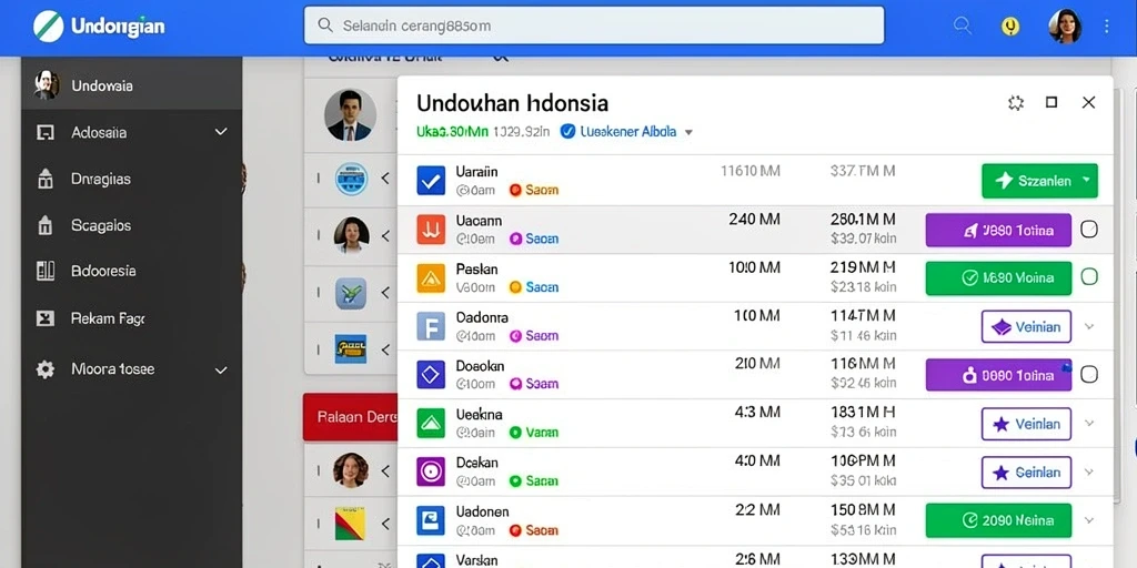 Antarmuka pengguna yang bersih dan modern.