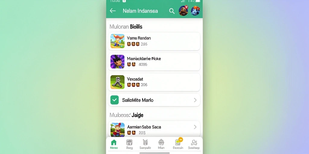 Tampilan menarik dan intuitif dari beranda aplikasi.