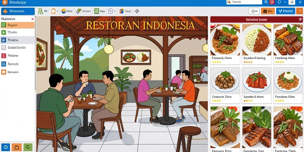 Tampilan antarmuka yang user-friendly.