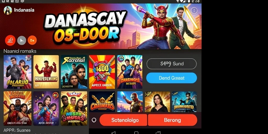 Tampilan menu utama yang sederhana dan mudah dipahami.
