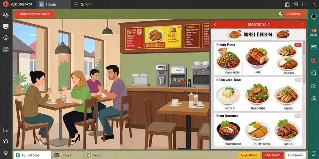 Tampilan antarmuka pengguna yang stylish dan modern.