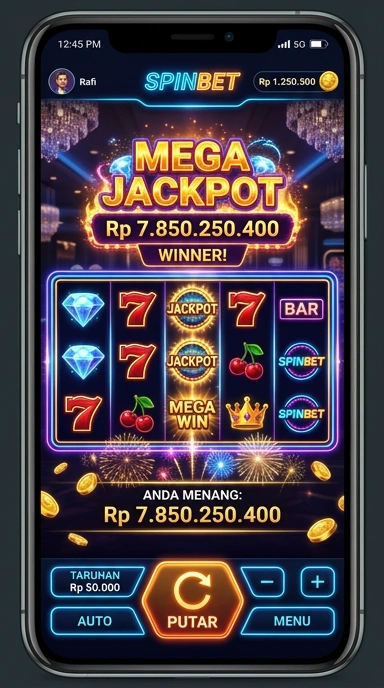 Cuplikan layar menu unduhan spinbet untuk perangkat Android